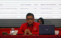 Sekjen PDI Perjuangan Konperensi Pers Calon Peserta Pemilu 2024