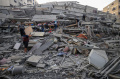 Serangan Balik Israel Bumi Hanguskan Kota Gaza