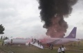 Simulasi Penanggulangan Kebakaran Pesawat di Bandara Adi Sucipto