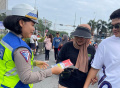 Srikandi Ditlantas Polda Riau Penyuluhan Pemilu Damai di Mal