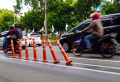Stik Cone Pembatas Jalur Sepeda Banyak yang Rusak