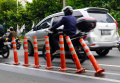 Stik Cone Pembatas Jalur Sepeda Banyak yang Rusak