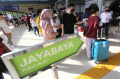 Suasana Arus Mudik di Stasiun Proyek Senen Jakarta