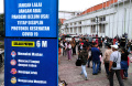 Suasana Jalan Asia Afrika Kota Bandung saat PPKM Level 3