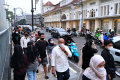 Suasana Jalan Asia Afrika Kota Bandung saat PPKM Level 3