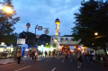 Suasana Jalan Asia Afrika Kota Bandung saat PPKM Level 3