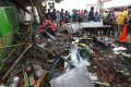 Suasana Lokasi Kecelakaan Maut Truk Kontainer