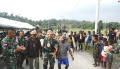 Tarian Adat Papua Lepas Personel Satgas Yonif 126/KC