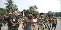 Tarian Adat Papua Lepas Personel Satgas Yonif 126/KC