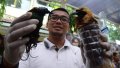 Tersangka dan BB Penyelundupan Burung