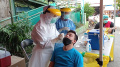Tes Swab PCR Massal Omicron Pedagang Tangerang