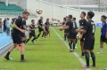 Tim PSM Latihan Sundul Bola