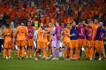 Timnas Belanda Rayakan Kemenangan 