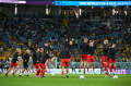 Timnas Denmark Melakukan Pemanasan