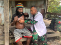 TMC Satgas Pamtas Yonif Raider 142/KJ Lakukan Aksinya Di Papua