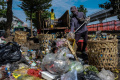 Tumpukan Sampah di Kota Palembang