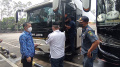 Uji Kelayakan Bus Angkutan Lebaran di Tangerang