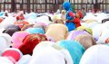 Umas Islam Shalat Ied di Taman Alun-Alun Bandung