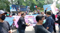 Unjuk Rasa di Peringatan Hari Pers Nasional di Kota Tangerang