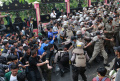 Unjuk Rasa Mahasiswa Tolak Kenaikan BBM di Bandar Lampung
