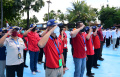 Upacara Kemerdekaan di Tsunami Wisata Hawai Waterpark Malang