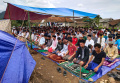 Warga Korban Gempa Cianjur Salat Jumat di Lapangan Terbuka