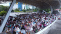 Warga Makassar Salat Idul Adha di Lapangan Karebosi