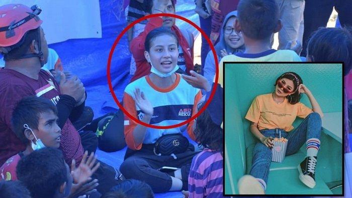 10 Foto Awkarin Jadi Relawan Gempa Sulteng