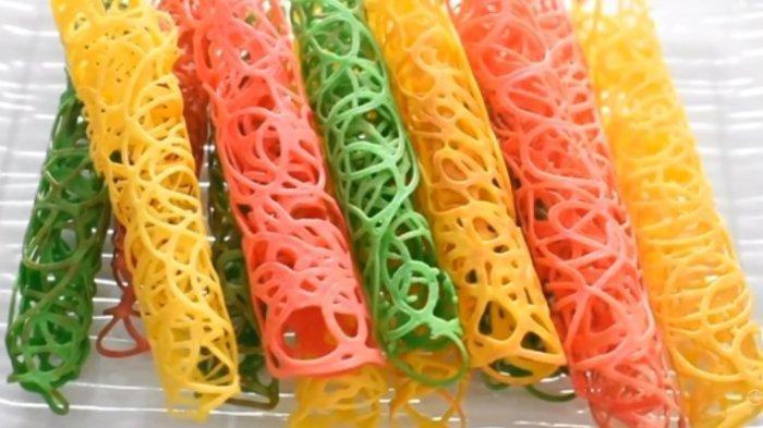 Kue tradisional bernama sarang laba-laba