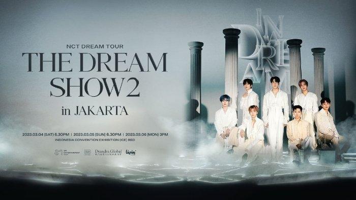 Konser NCT DREAM TOUR ‘THE DREAM SHOW2: In A DREAM’ di Indonesia pada 4-6 Maret 2023. Berikut ini rundown acara, cara penukaran tiket, daftar merchandise, dan larangan bagi penonton saat konser.