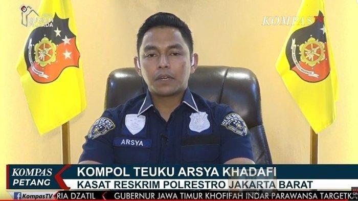 Kasat Reskrim Polrestro Jakarta Barat Kompol Teuku Arsya Khadafi saat menjadi narasumber di Kompas Petang, pada Sabtu (8/2/2020).