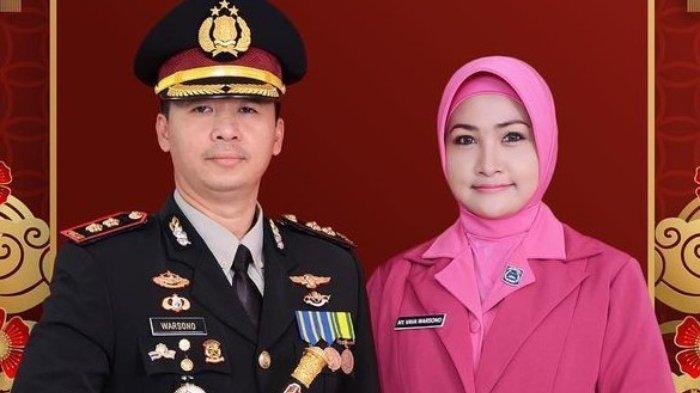 AKBP. Warsono bersama dengan istri, Eva Musdalifa Ratna.
