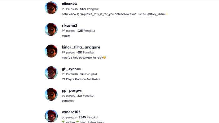 Akun dengan PP Pragos yang lagi ramai di TikTok.