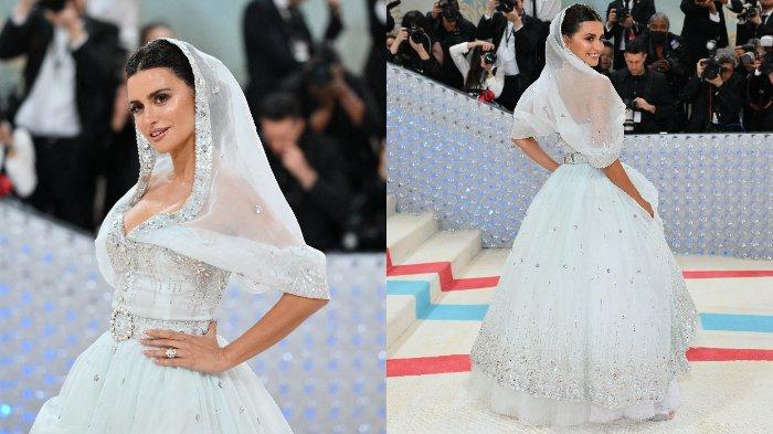 Aktris Spanyol Penelope Cruz tiba untuk Met Gala 2023 di Metropolitan Museum of Art pada 1 Mei 2023, di New York. Gala mengumpulkan uang untuk Institut Kostum Museum Seni Metropolitan. Tema Gala 2023 adalah 