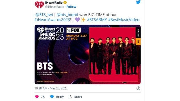 BTS menangkan penghargaan