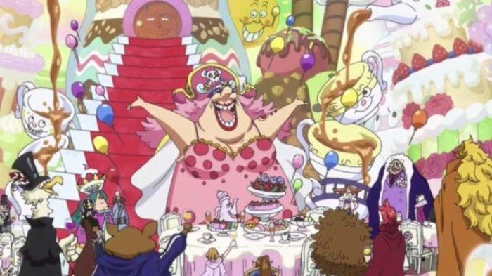 Big Mom mengadakan pesta teh di anime One Piece