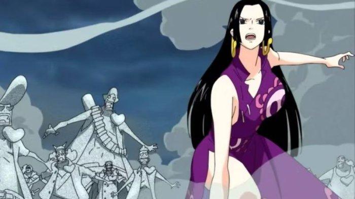 Boa Hancock menggunakan Kekuatan Buah Iblisnya di One Piece.