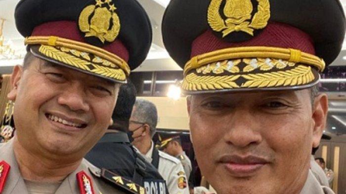 Irjen Pol Umar Faroq (kiri) bersama Wakapolda Sulbar Brigjen Pol Rachmat Pamudji.