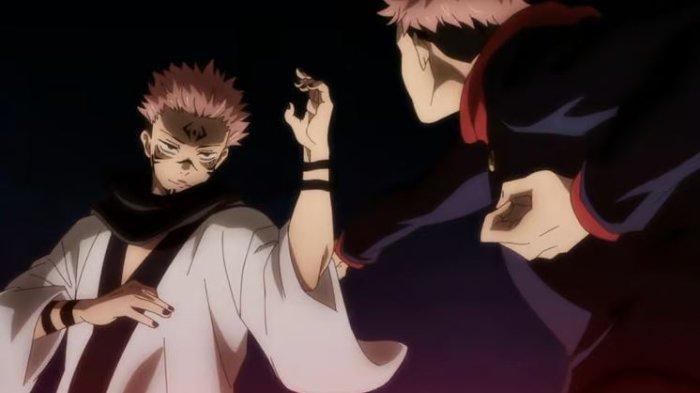 Ryomen Sukuna dan Yuji Itadori dalam Jujutsu Kaisen
