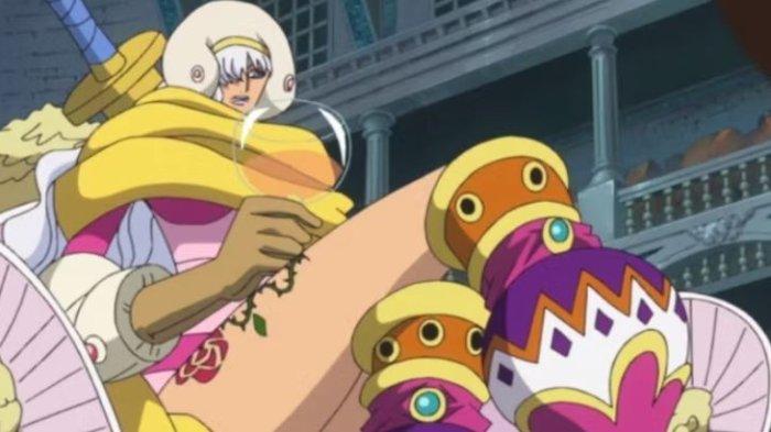 Charlotte Smoothie bersantai dengan minuman di One Piece.