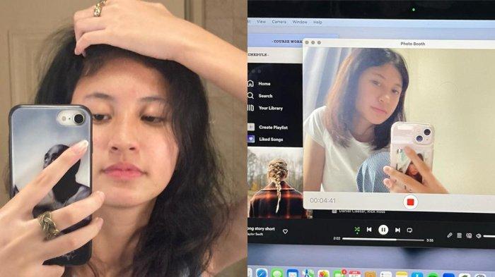 Cut Rashya saat sedang selfie