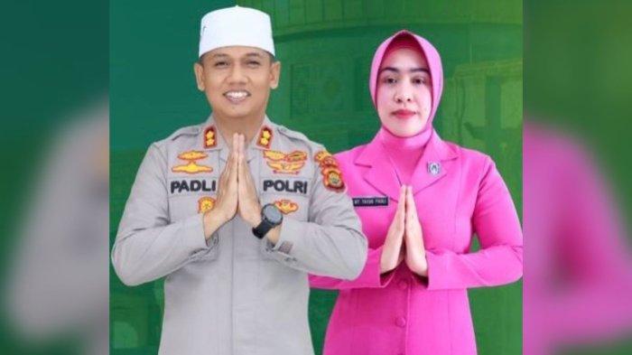 Foto AKBP Padli bersama dengan istrinya, Ny. Yayuk.