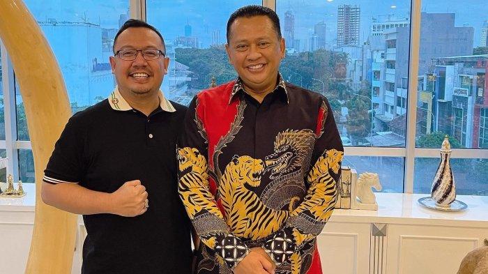Foto Wahyu Kenzo bersama dengan Ketua MPR RI Bambang Soesatyo alias Bamsoet.