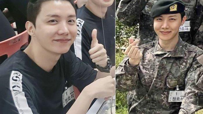 Foto viral menampilkan J-Hope berseragam militer