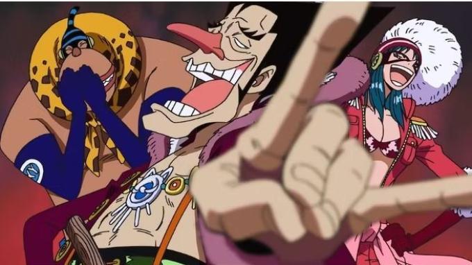 Foxy, Porche, dan Hamburg selama arc Foxy's Return di One Piece