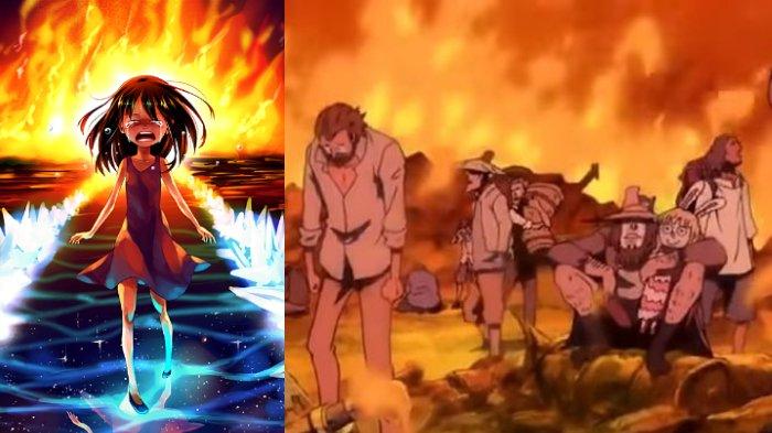 Genosida di Pulau Ohara, tempat asal Nico Robin dan Grey Terminal, tempat tinggal di dekat Kerajaan Goa saat Ace, Sabo, dan Luffy semasa kecil.