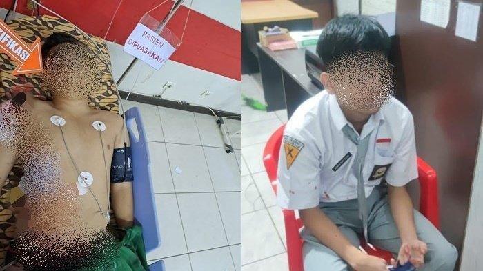 Korban dan pelaku penusukan yang terjadi di SMAN 7 Banjarmasin. Insiden ini, terjadi diduga akibat korban kesal sering dibuli. Terkinu, terungkap pelaku A (15) membawa senjata tajam milik orang tuanya.
