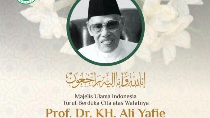 Ketua Majelis Ulama Indonesia (MUI) 1990-2000, KH Ali Yafie meninggal dunia pada Sabtu (25/2/2023)(Instagram/@muipusat)
