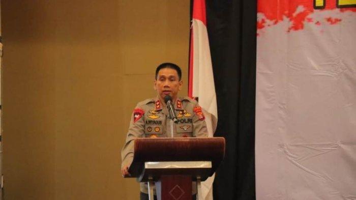 Kepala Polda Lampung Irjen Pol Dr Akhmad Wiyagus S.ik.,M.Si.,M.M., saat membuka kegiatan sosialisasi Perpol No 10 tahun 2022.