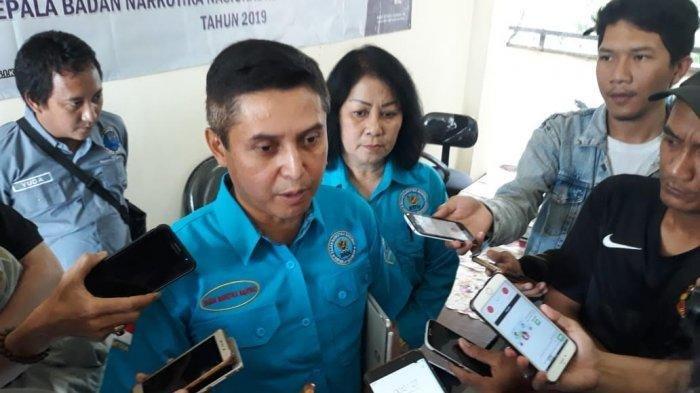 Irjen. Pol. Tantan Sulistyana ketika masih menjabat Kepala Badan Narkotika Nasional (BNN) Provinsi Banten.